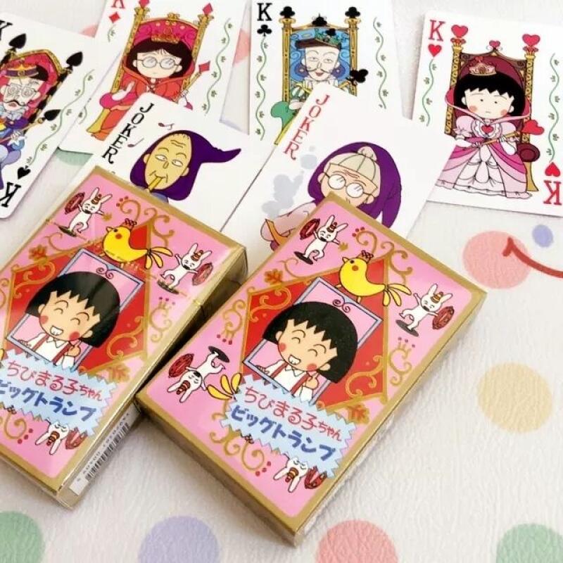 Party Games Good - ไพ่การ์ตูนจิบิ มารุโกะจัง สไตล์ญี่ปุ่น สำหรับเล่นเกมปาร์ตี้ ไพ่เล่นสนุกๆ ของเล่นเพื่อความบันเทิงและพักผ่อนสำหรับเพื่อนๆ