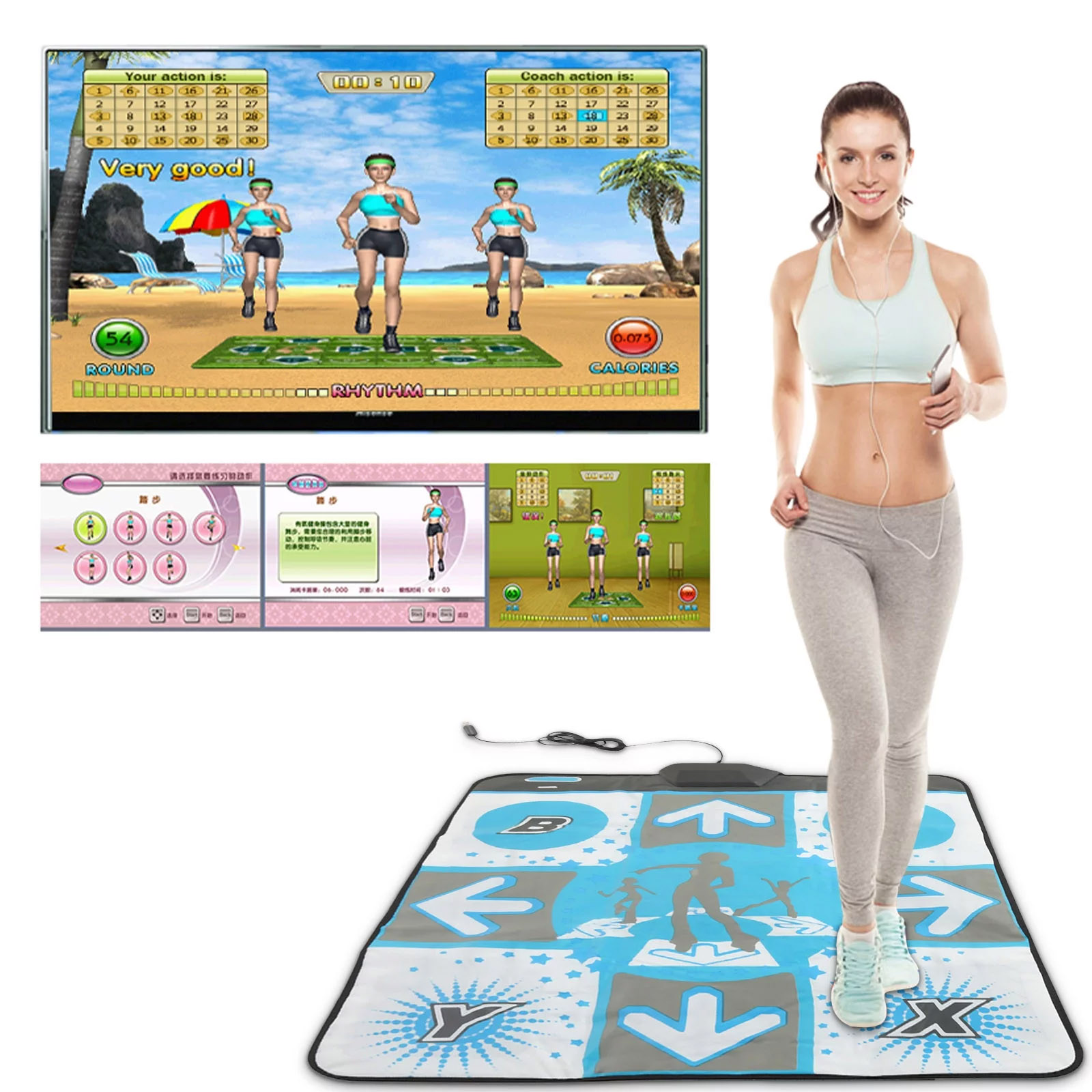Party Games Console - Non-SLIP PARTY เดี่ยวเต้นรํา Pad Dance MAT