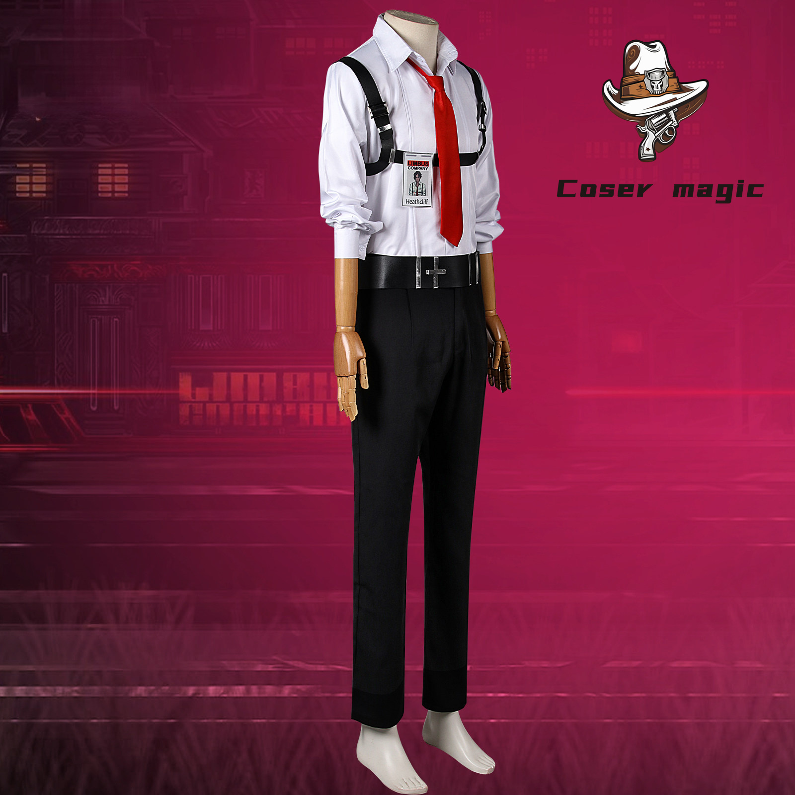 Party Games Company - ชุดคอสเพลย์ฮีธคลิฟจากเกม Limbus Company สำหรับงานฮาโลวีน งานคาร์นิวัล ปาร์ตี้