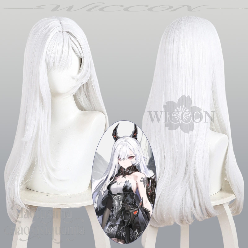 Party Games Girls Night - วิกผมยาวสีขาวสังเคราะห์สำหรับคอสเพลย์ Berenica จากอนิเมะเกมใหม่ Duet Night Abyss