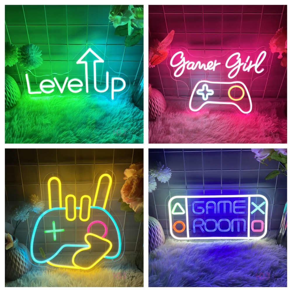 Party Games Girls Night - นีออน LED สำหรับเล่นเกมป้าย dinding kamar tidur