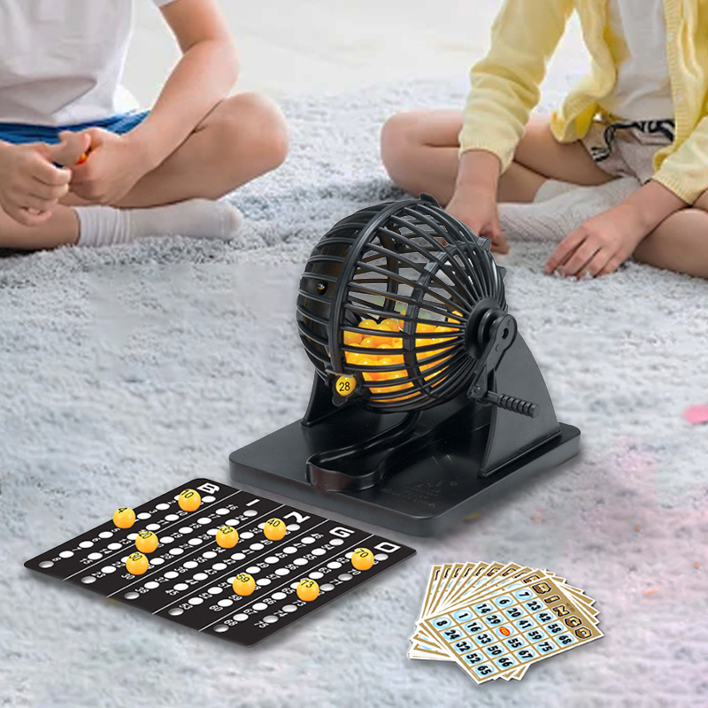 Party Games Console - บิงโกเครื่องจับสลากกรง Sweepstakes สําหรับครอบครัวขนาดใหญ่ Party Travel Holiday