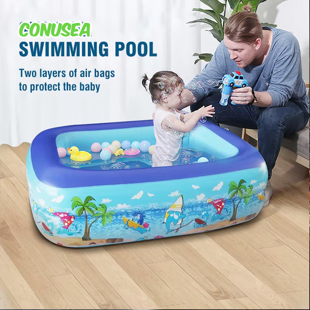 Party Games Kid Friendly - 1M Baby Inflatable สระว่ายน้ําสระว่ายน้ําสระว่ายน้ําเด็กอ่างอาบน้ํากลางแจ้งในร่มน้ําเกมปาร์ตี้สําหรับเด็กชายหญิงสุนัข