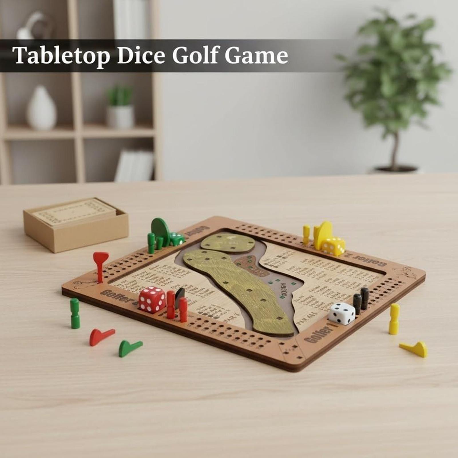 เกมลูกเต๋ากอล์ฟ ของเล่นกอล์ฟไม - Party Games Console บทวิจารณ์และราคา