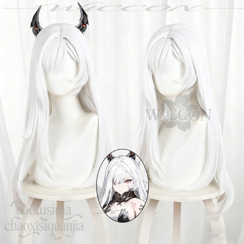 วิกผมยาวสีขาวสังเคราะห์สำหรับค - Party Games Girls Night บทวิจารณ์และราคา