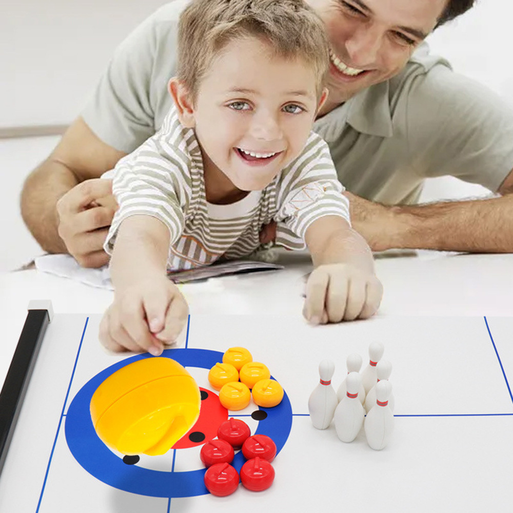 เกมโต๊ะมินิเคอร์ลิงและโบว์ลิ่ง - Party Games Console บทวิจารณ์และราคา