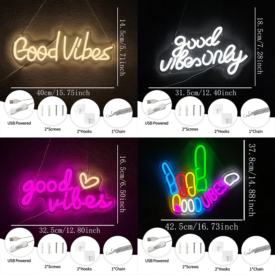 ป้ายไฟนีออน Good Vibes Only สำ - Party Games Good บทวิจารณ์และราคา